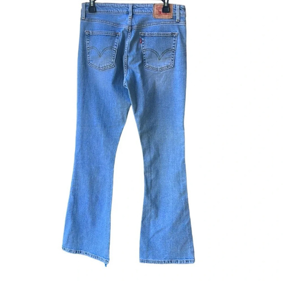 Levi’s 519 Low Flare Light Wash Rigid Jeans. Vintage Boho Y2K Size 9 Jrs. - Picture 4 of 6